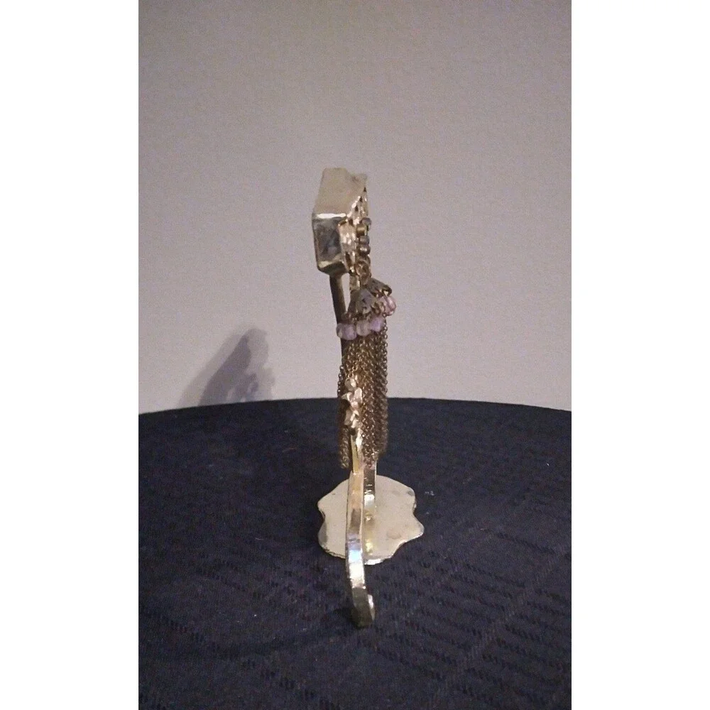 Vintage Cart Of Flowers Earring Holder